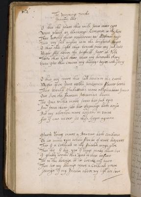 Page showing Pulter's hand
