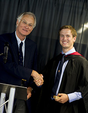 WPH Charitable Trust Gold Medal winner: Dr Edward Collins, pictured with Rob Blacklock of WPH Charitable Trust