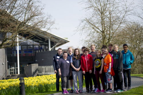 Year 10 students at the University of Warwick