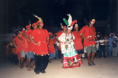 photo of Afro-Indian ceremony in Mexican village