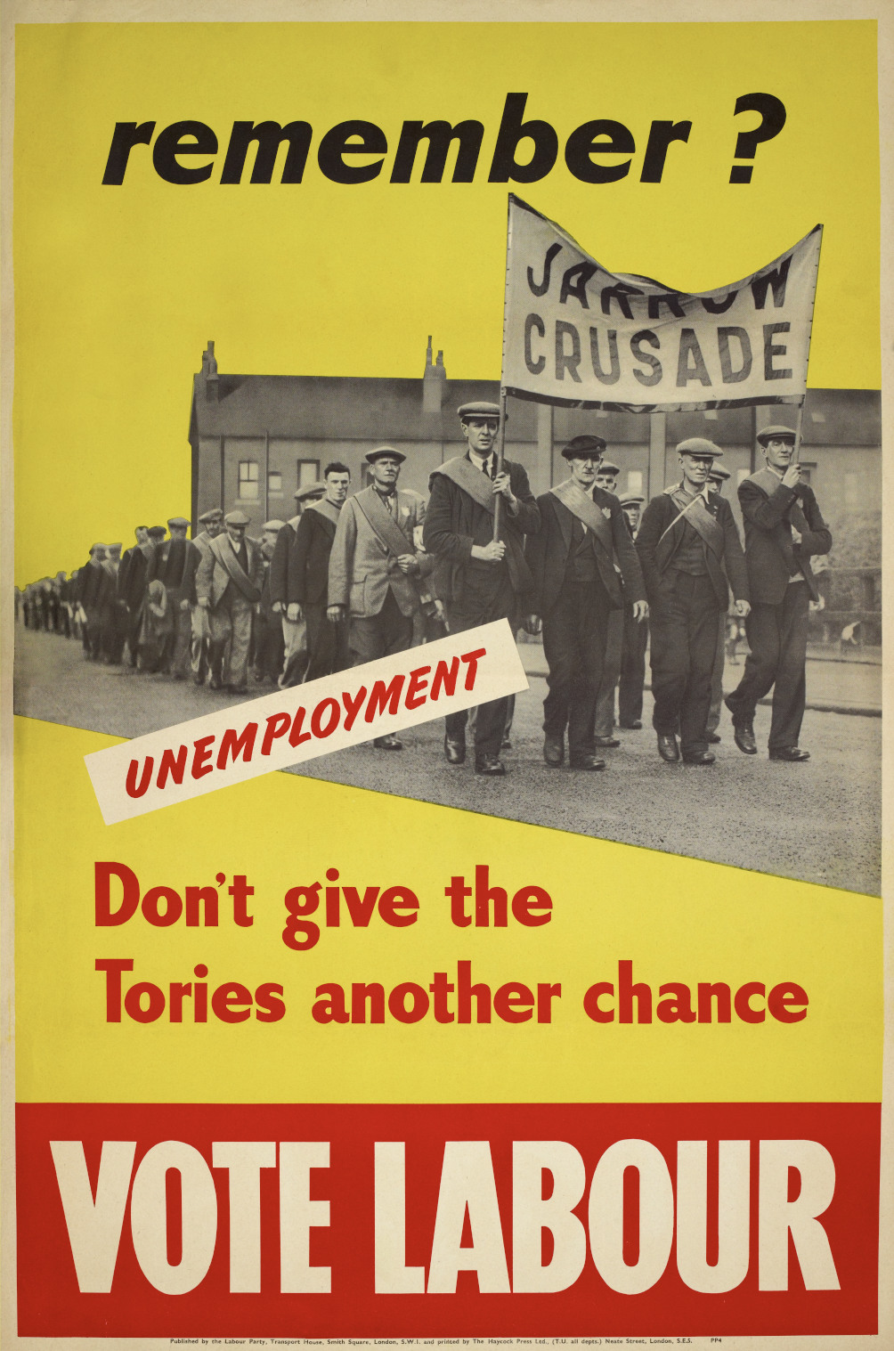 Labour Political Poster 1950 Jarrow