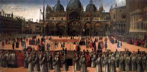 Gentile Bellini, Procession in Piazza San Marco, 1496