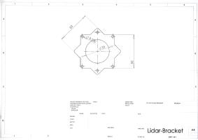 CAD Drawing of LiDAR bracket