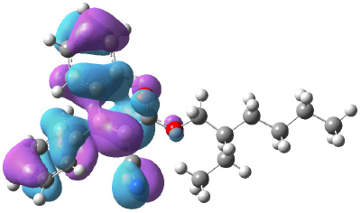 One of the key molecular orbitals of octocrylene