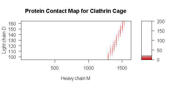 [Protein Contact Map for Clathrin Cage]