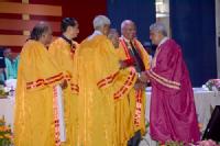 President of India presents Professor Lord Bhattacharyya with honorary degree