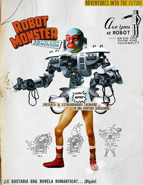 Vintage robot poster