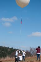 The moment the prototype balloon was launched