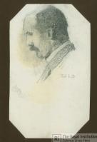 Sketch of William Henry Bragg by William Lawrence Bragg, Credit: Royal Institution