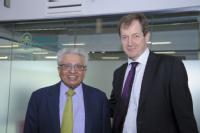 Professor Lord Bhattacharyya and Alastair Campbell