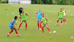 England men's Under 19's training camp for the European Championships