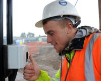 Warwick Warp BioLog equipment in use on a Coventry building site - Simon Catchpole, Steel Erector