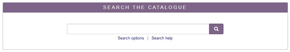 Image of the search box in our online catalogue